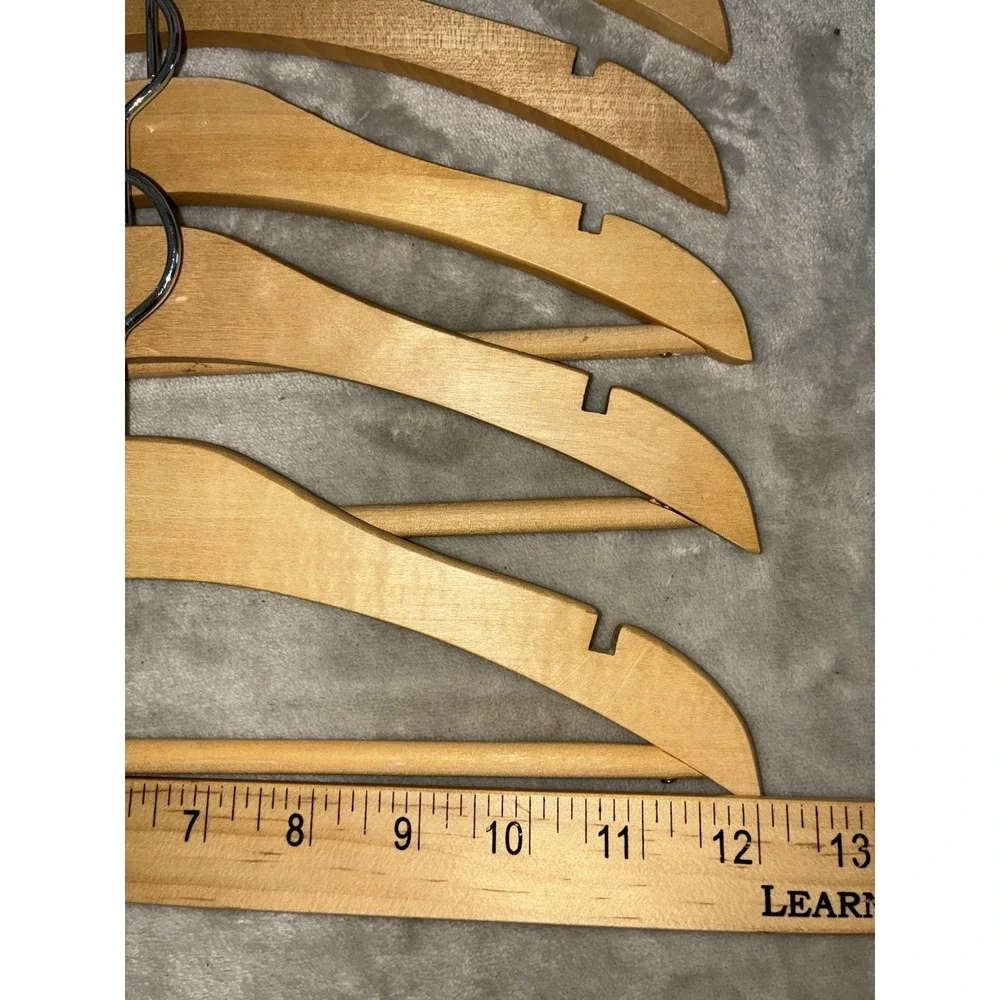 Hangers For Children's Clothing Wooden Set of 10  (7+3‎ with horizontal bar)